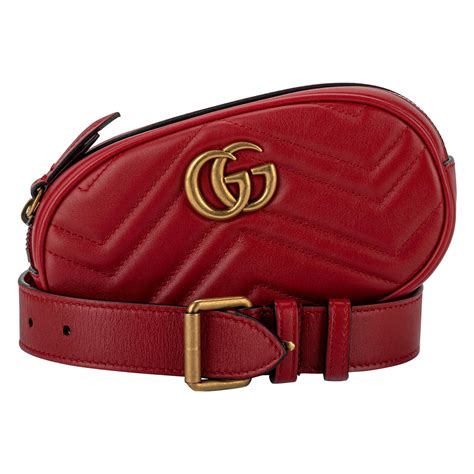 red leather gucci fanny pack|fanny pack gucci price.